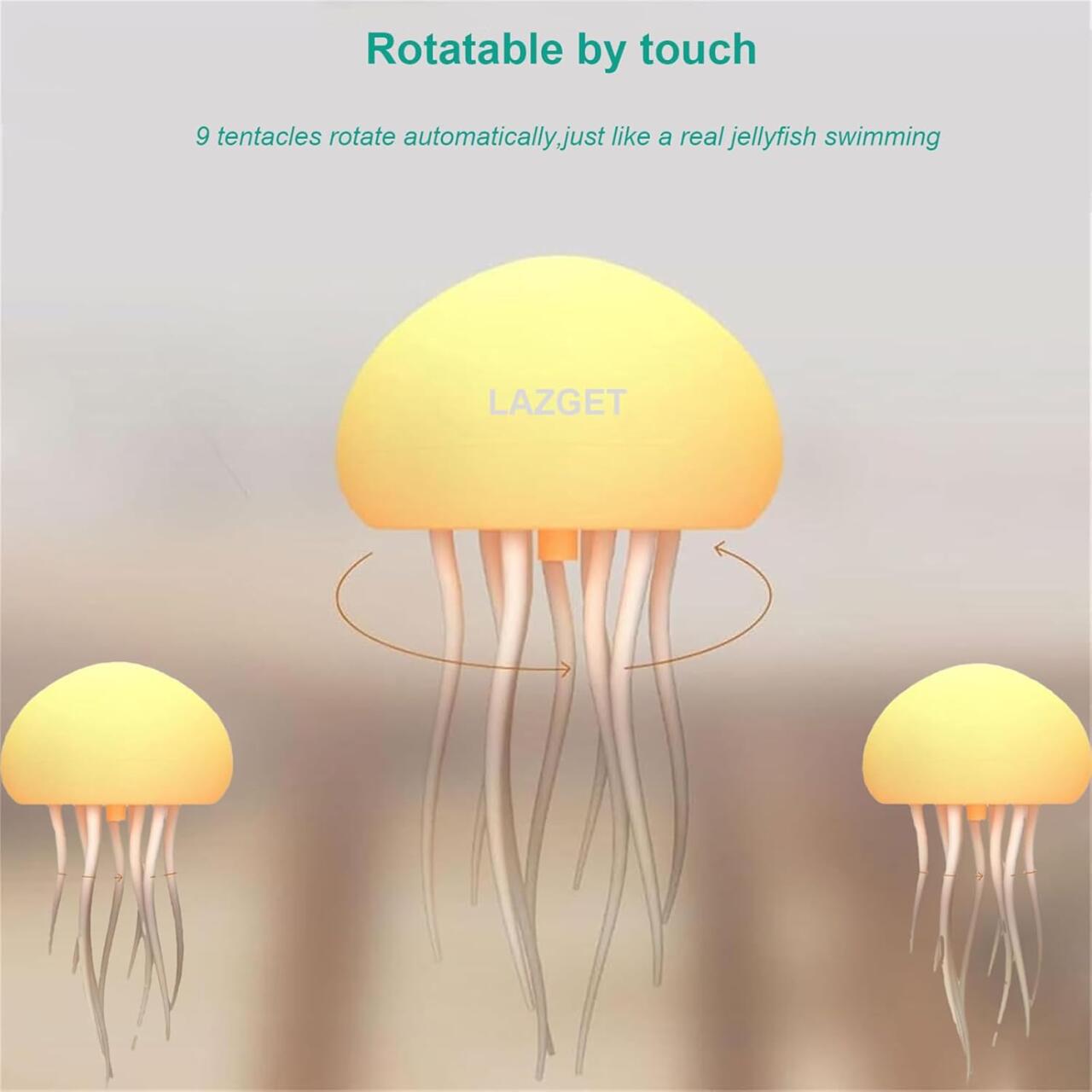 Lámpara Flotante de Medusa – Iluminación LED RGB