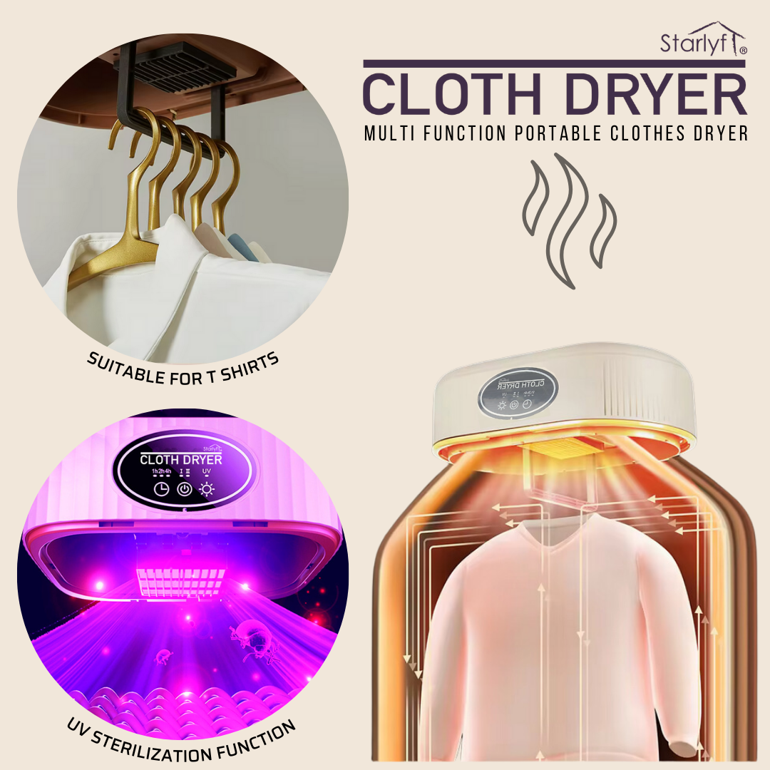 Starlyf Dry&Clean Pro – Secadora Portátil con Esterilización UV