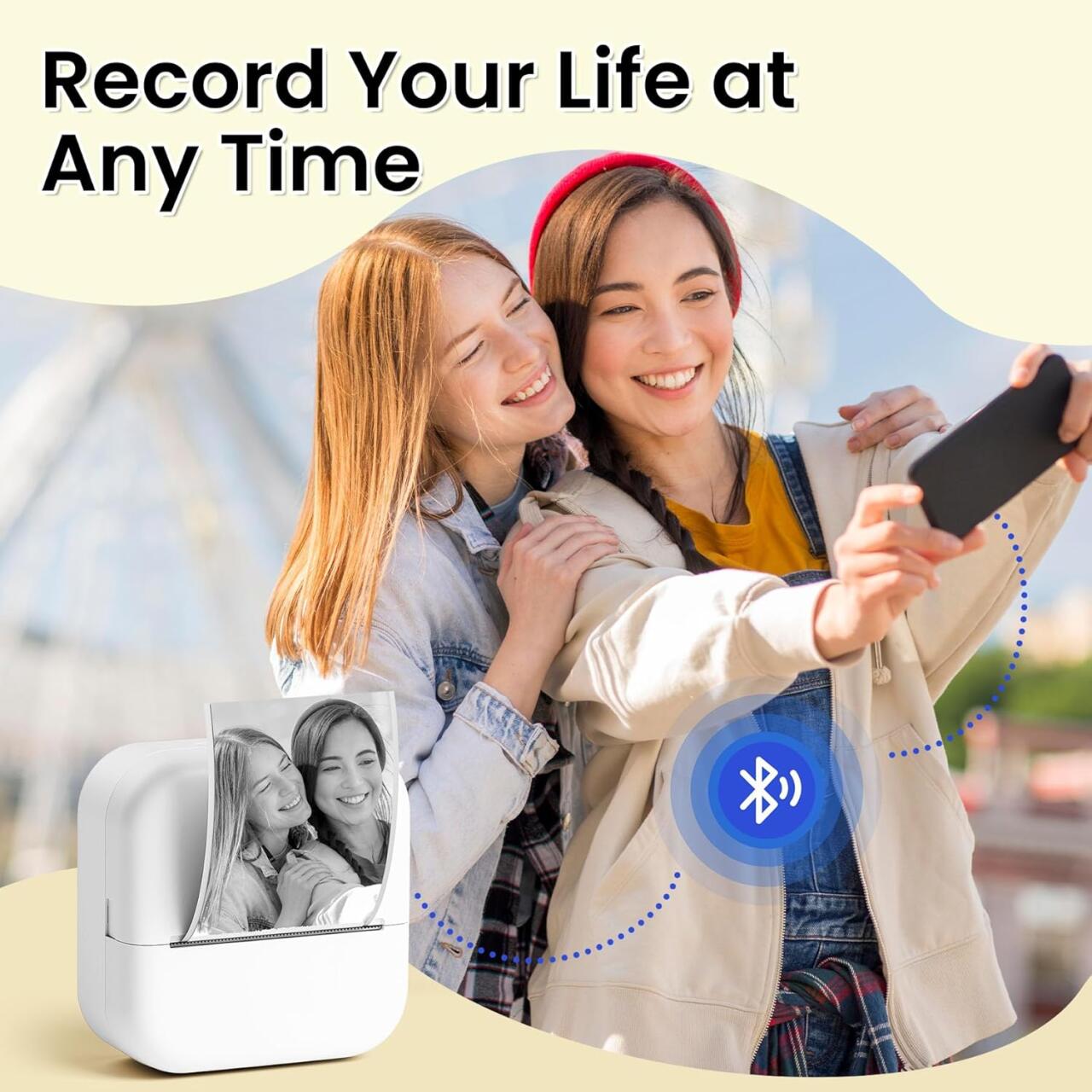 M2 Mini Impresora Térmica Portátil Bluetooth & WiFi – ¡Imprime tu vida en segundos! 🖨️📱