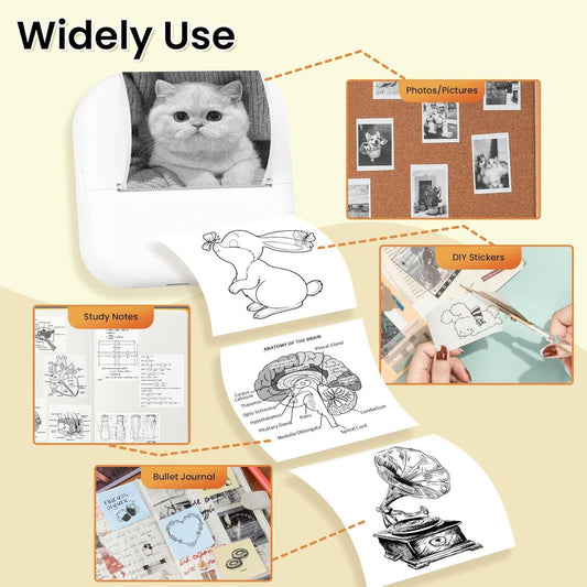 M2 Mini Impresora Térmica Portátil Bluetooth & WiFi – ¡Imprime tu vida en segundos! 🖨️📱