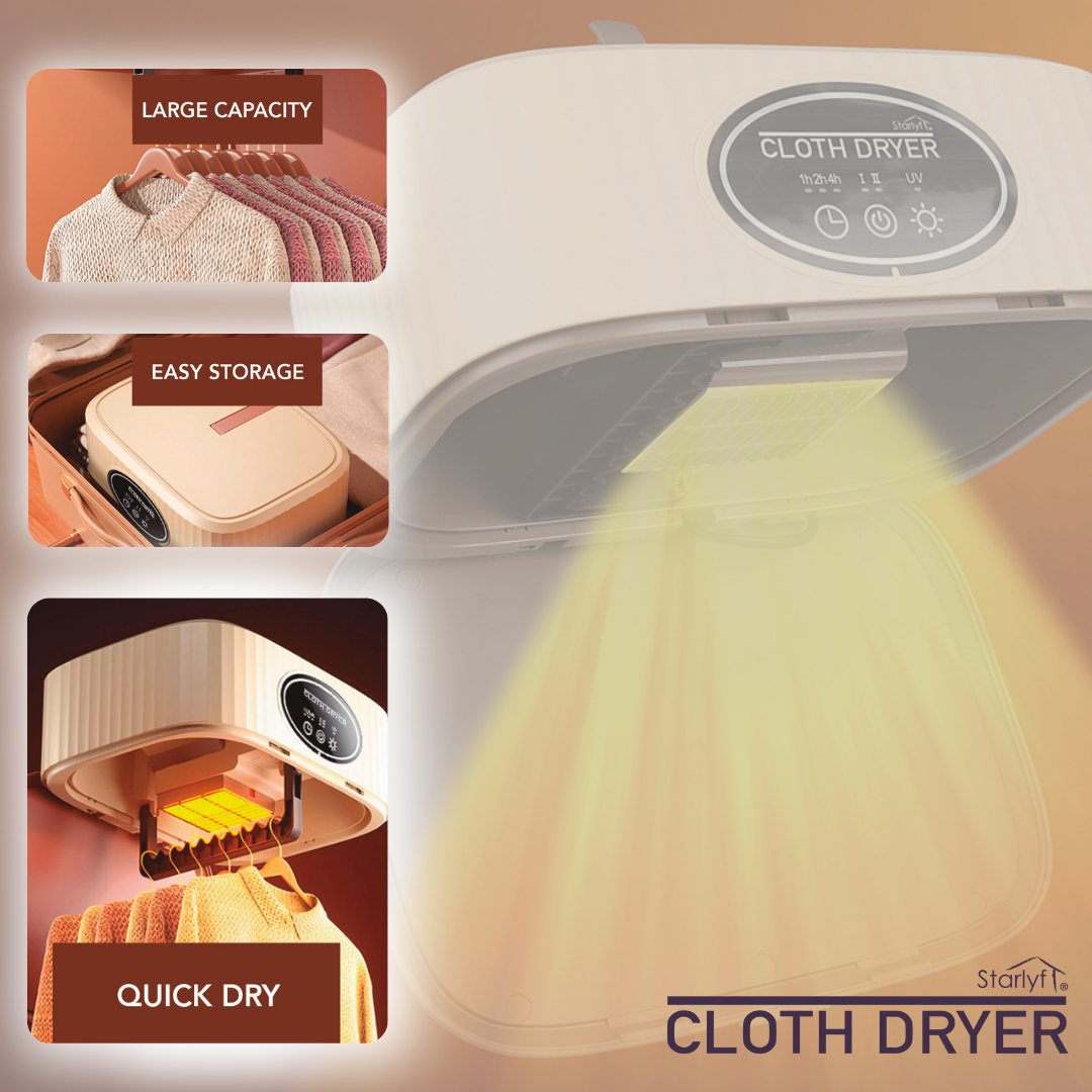 Starlyf Dry&Clean Pro – Secadora Portátil con Esterilización UV