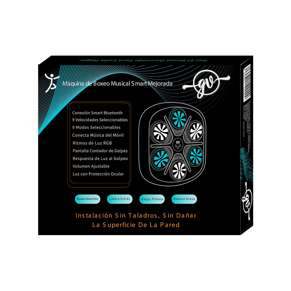 Máquina de Boxeo Inteligente con Música y Luces LED – ¡Entrena, diviértete y supera tus límites!